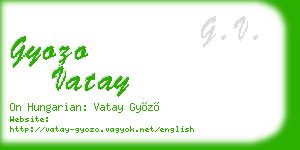 gyozo vatay business card