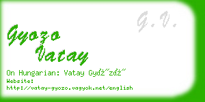 gyozo vatay business card